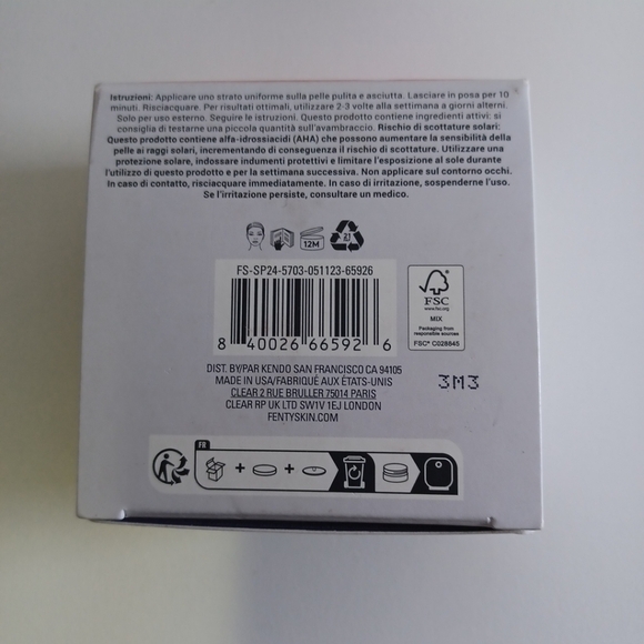 BNIB Fenty Skin Cherry Dub face mask AHA Dark Spots - Picture 6 of 8